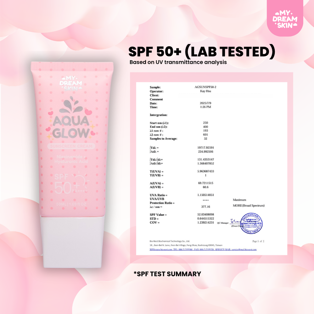 ☀️ My Dream Skin Aqua Glow Sunscreen Cream SPF50+ PA++++ 50 ML