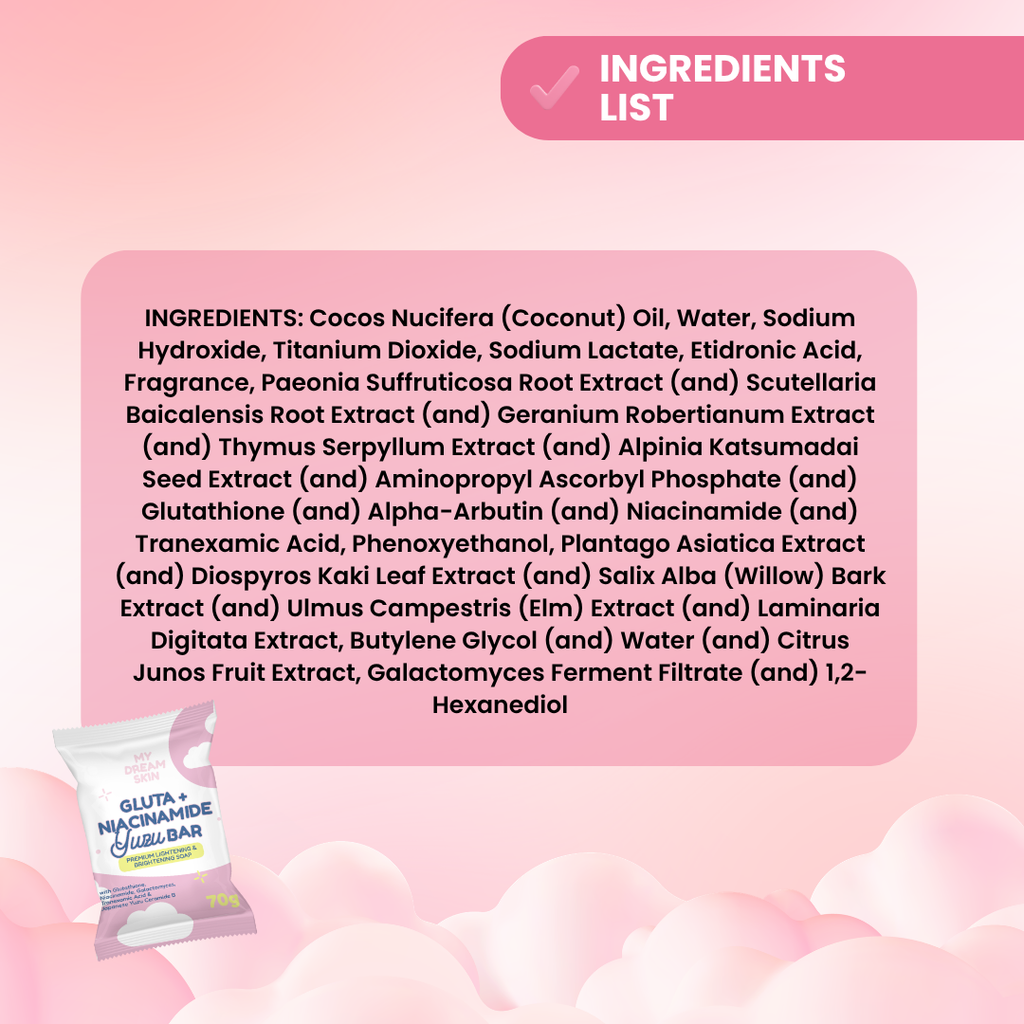 My Dream Skin Gluta + Niacinamide Yuzu Bar