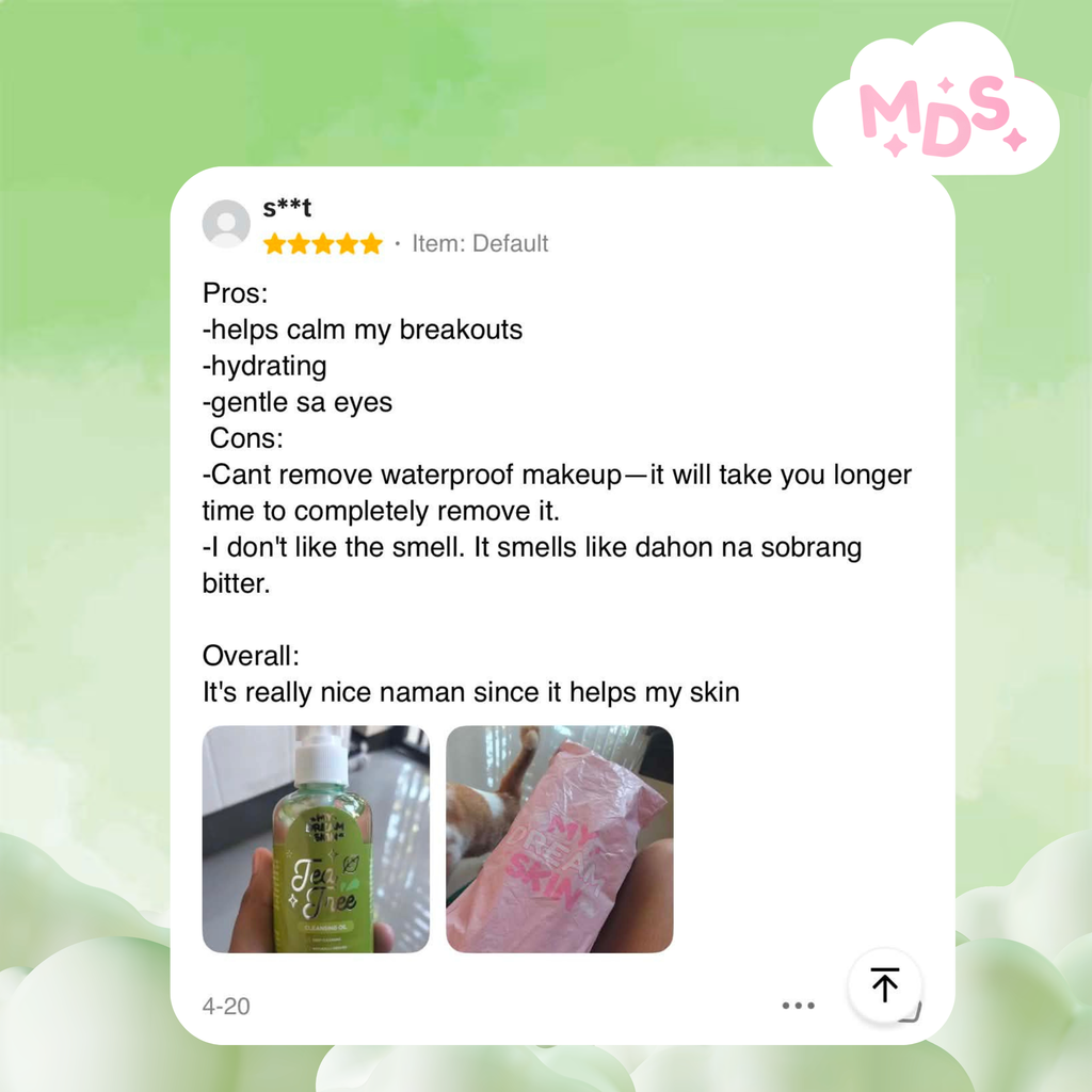 🌿 My Dream Skin Tea Tree Cleansing Oil