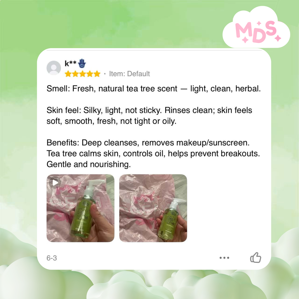 🌿 My Dream Skin Tea Tree Cleansing Oil