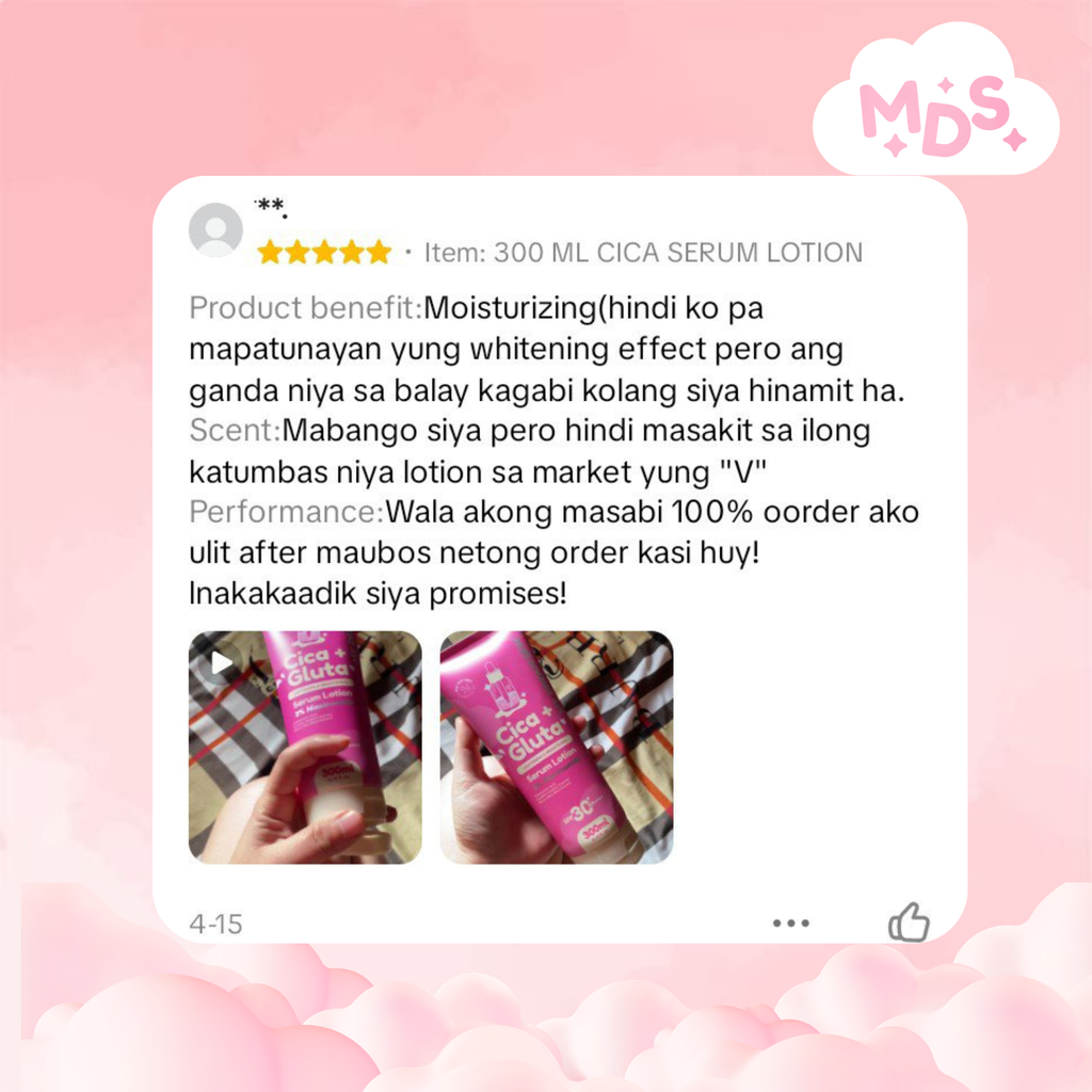 🌸 My Dream Skin Cica + Gluta Whitening Serum Lotion SPF30+ PA++++ 300 ML