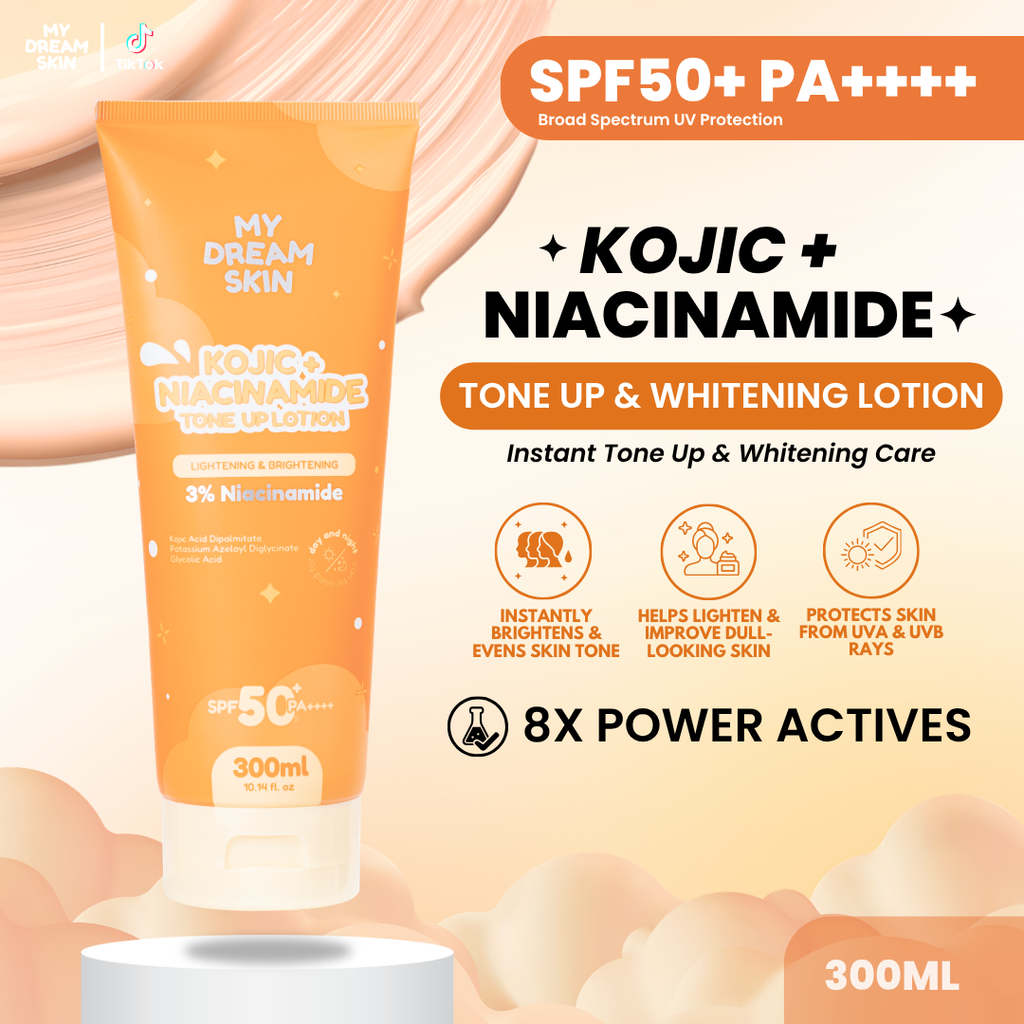 My Dream Skin Kojic + Niacinamide Tone Up & Whitening Lotion SPF50+ PA++++ 300 ML