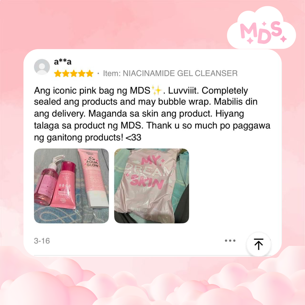 💗 My Dream Skin Niacinamide + Cera Complex Radiant White Gel Cleanser