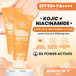 My Dream Skin Kojic + Niacinamide Tone Up & Whitening Lotion SPF50+ PA++++ BUNDLE OF 2 x 300 ML
