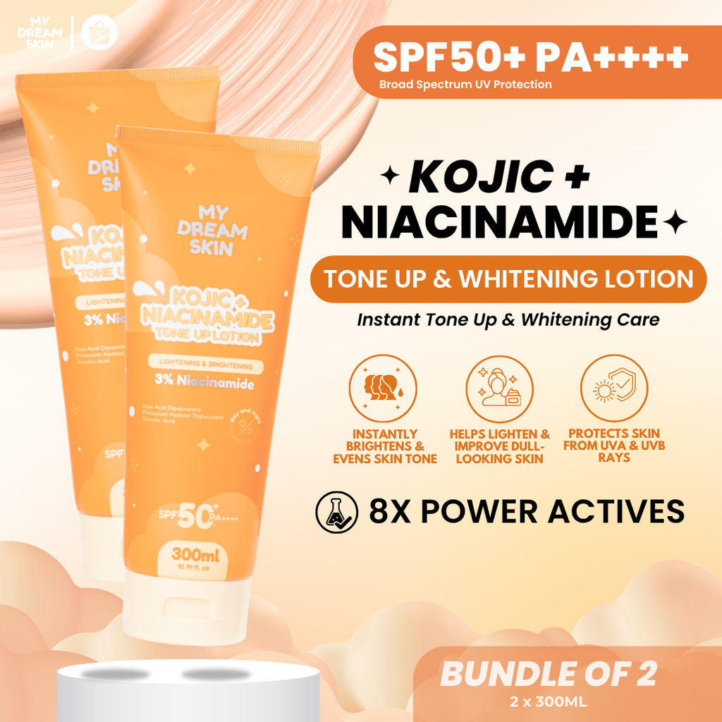 My Dream Skin Kojic + Niacinamide Tone Up & Whitening Lotion SPF50+ PA++++ 300 ML