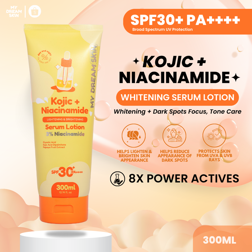 ✨ My Dream Skin Kojic + Niacinamide Whitening Serum Lotion SPF30+ PA++++ 300 ML