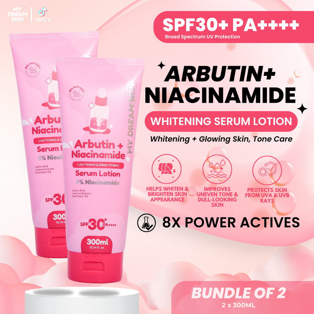 ✨ My Dream Skin Arbutin + Niacinamide Whitening Serum Lotion SPF30+ PA++++ 300 ML