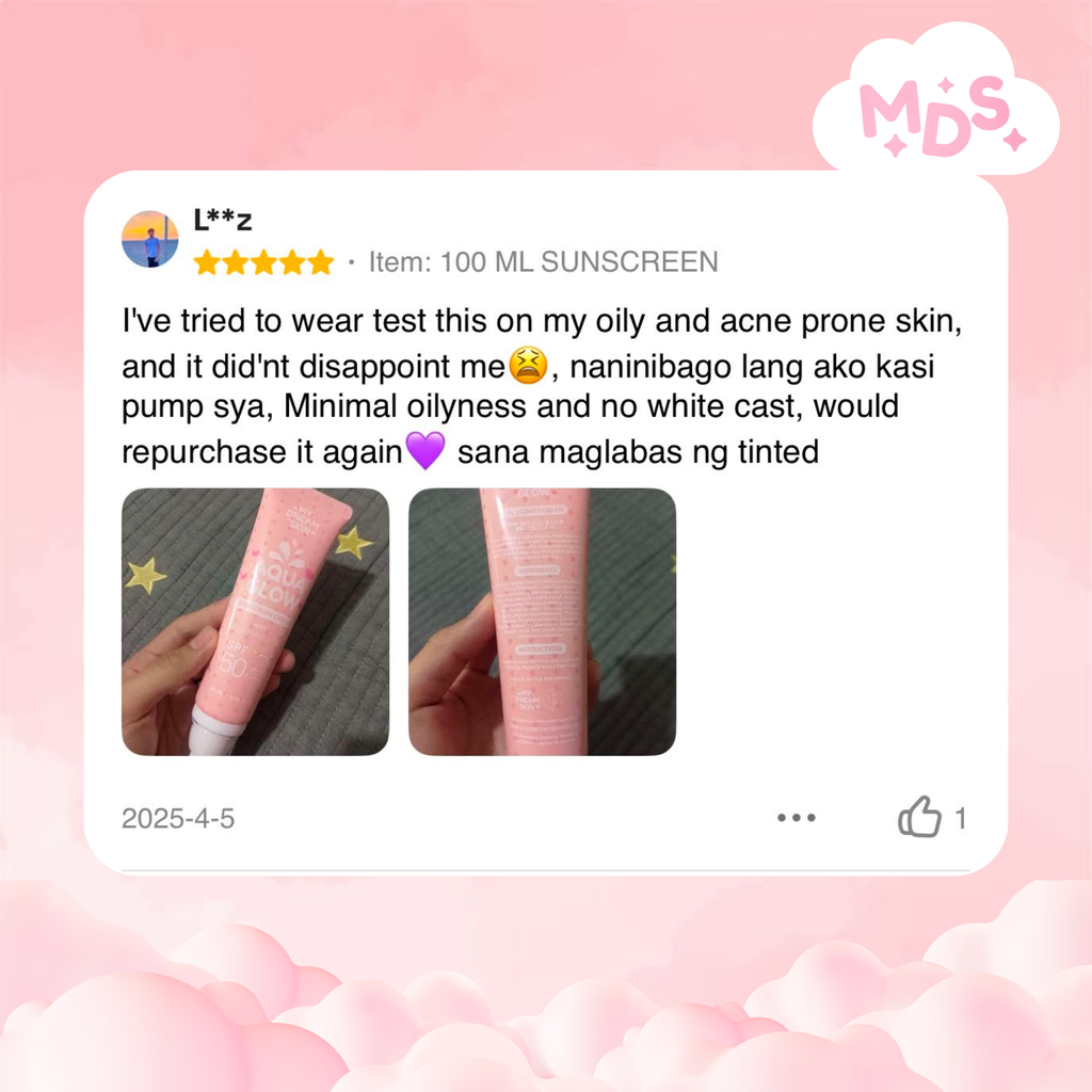 ☀️ My Dream Skin Aqua Glow Sunscreen Cream SPF50+ PA++++ 50 ML