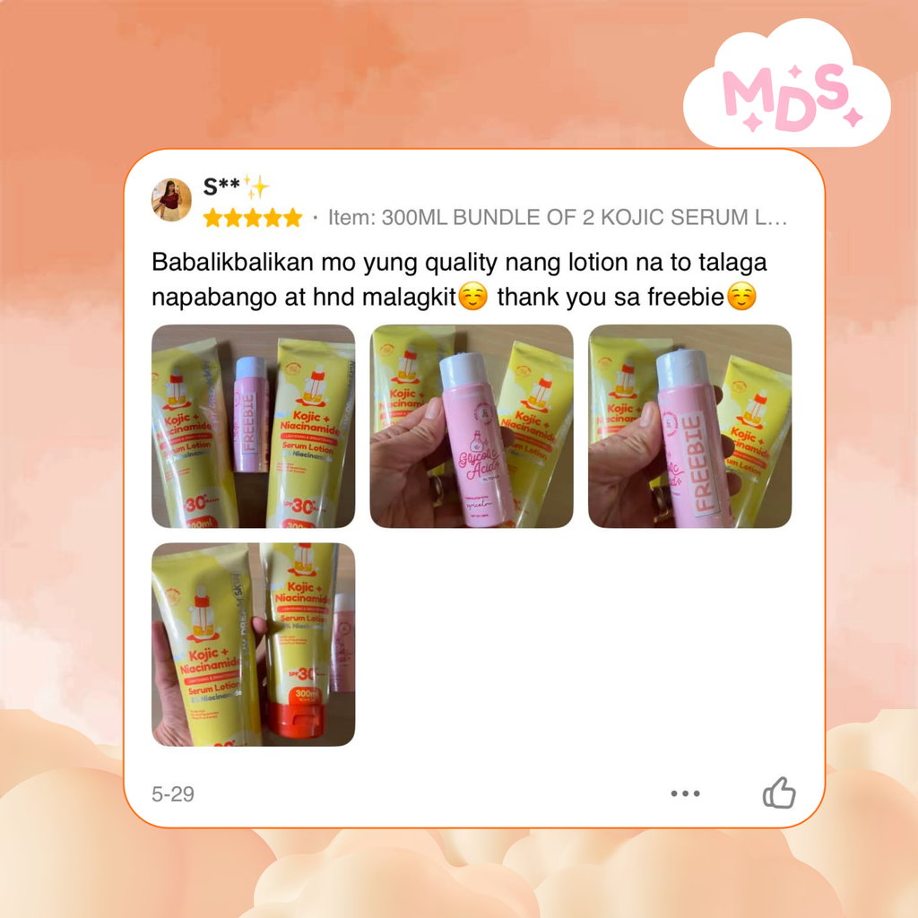 ✨ My Dream Skin Kojic + Niacinamide Whitening Serum Lotion SPF30+ PA++++ 300 ML