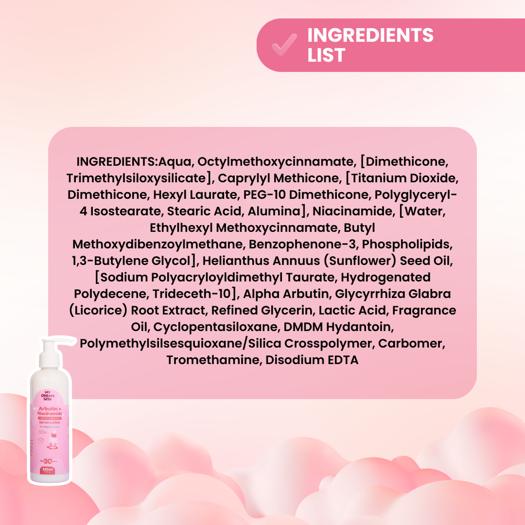 ARBUTIN NIACINAMIDE SERUM LOTION