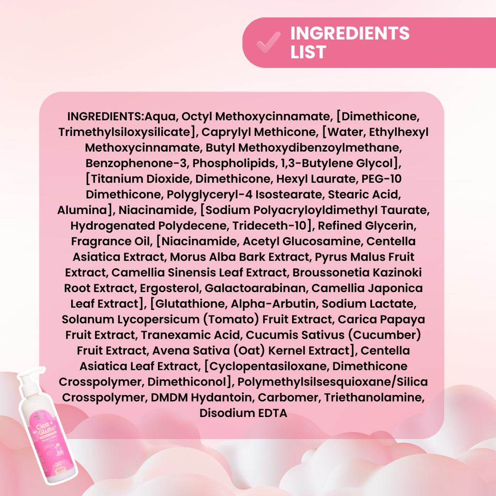 CICA + GLUTA INTENSE WHITENING LOTION
